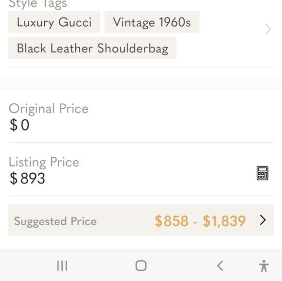 1960s Black Leather Gucci Shoulderbag/Clutch. Brass Hardware. - Picture 16 of 16